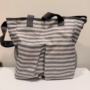 Thirty-One Brand Striped Tote Bag